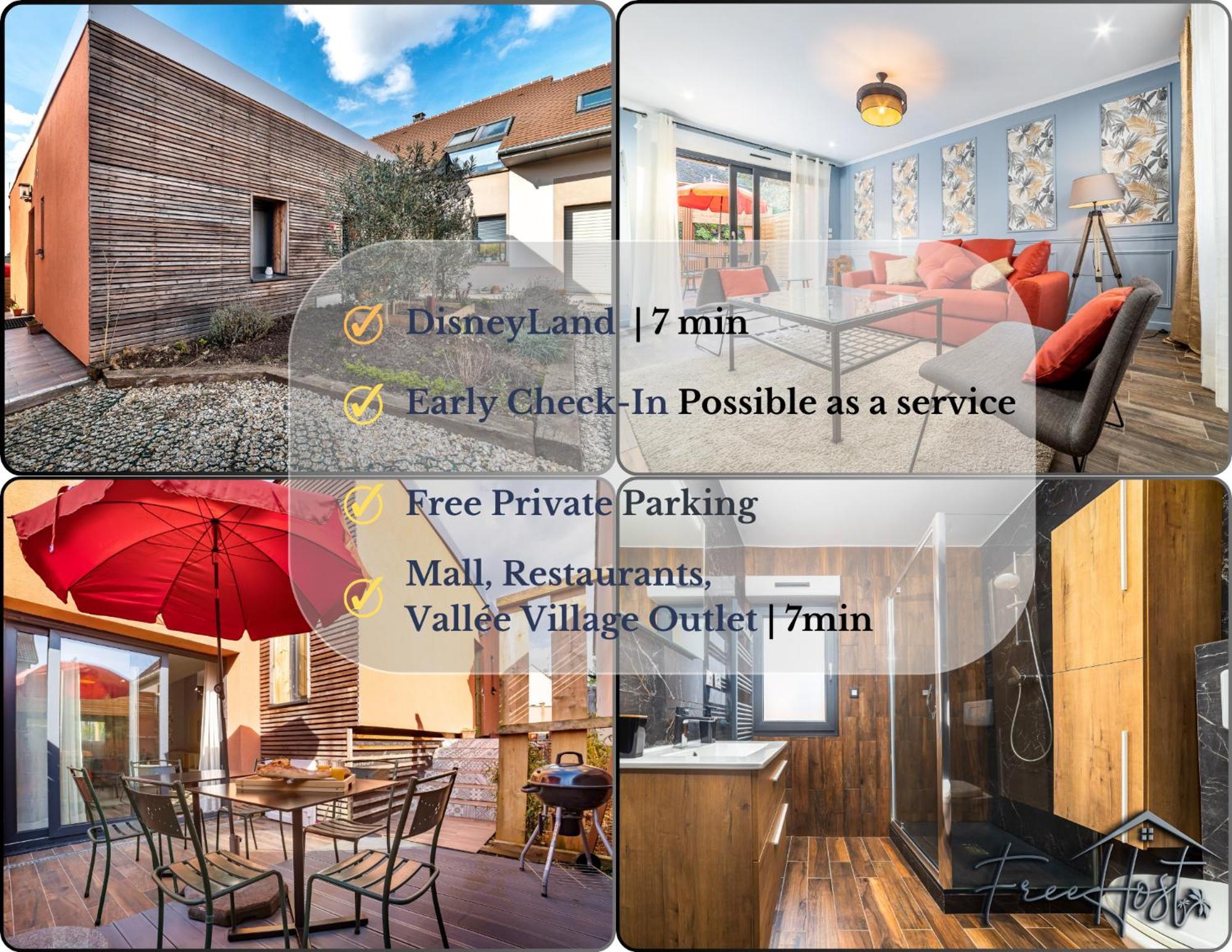 Marvel House - Disneyland 5Min, Private Parking, Terrace Magny-le-Hongre Ngoại thất bức ảnh